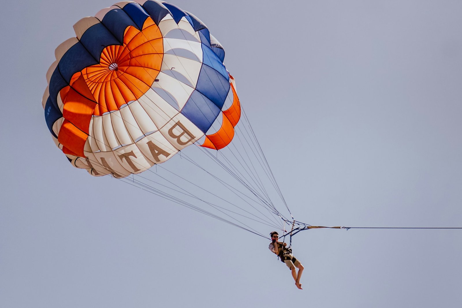 Flying parachute in Bali